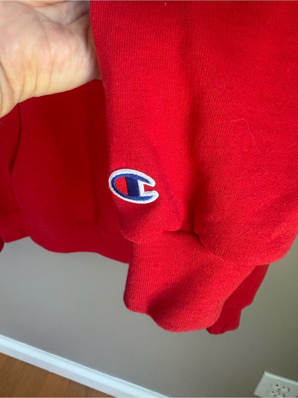 Champion University of Tampa Hoodie Sweatshirt Red Size Large - Picture 4 of 5